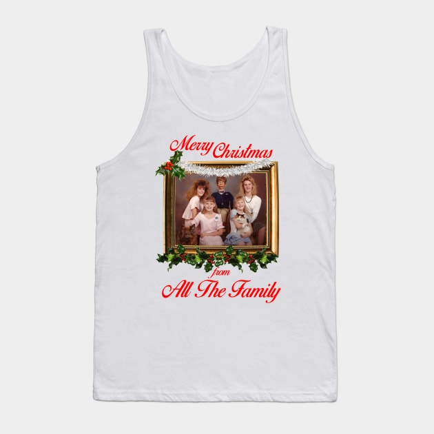 Ventriloquist Dummy Merry Christmas From All The Family Tank Top by Bevatron